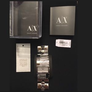 Armani Exchange Silver watch- gently worn.